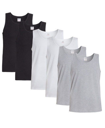 pack-of-6-men-s-vest-fitted-plain-muscle-gym-summer-top-vests