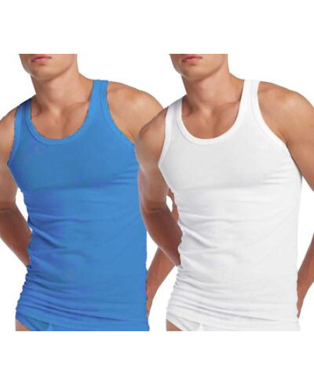 Sleeveless Interlock Cotton Vest Mens Singlet Undershirt Small-5XL (3 or 6 Pack)