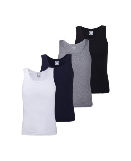 6 Pack Mens Sleeveles Vests Pure 100% Cotton Gym Top Summer Training size S-2XL